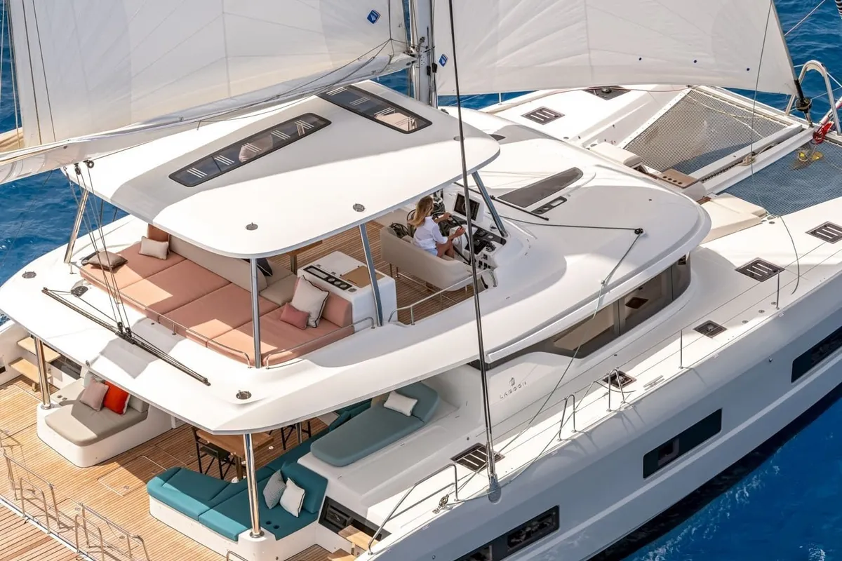 New, a Lagoon Lagoon 55 catamaran at Seget Donji, Croatia