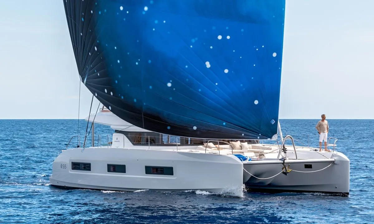New, a Lagoon Lagoon 55 catamaran at Seget Donji, Croatia