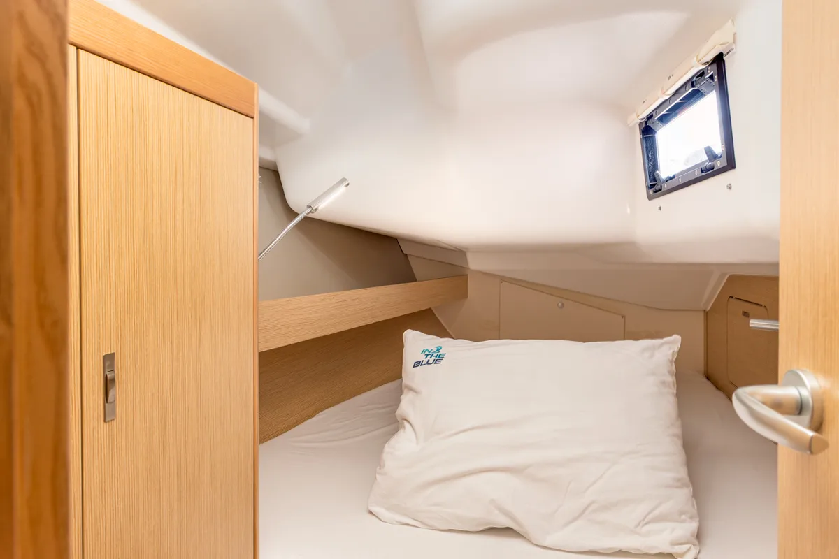 Cabin on Bubba Gump, a Dehler 38 SQ sailboat at Punat, Croatia