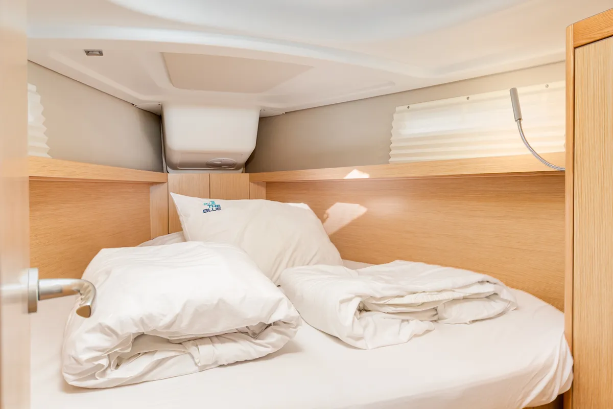 Cabin on Bubba Gump, a Dehler 38 SQ sailboat at Punat, Croatia