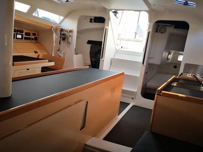 Salon of Raceberry, a Pogo Structures Pogo 12.50 sailboat at Grad Pula, Croatia