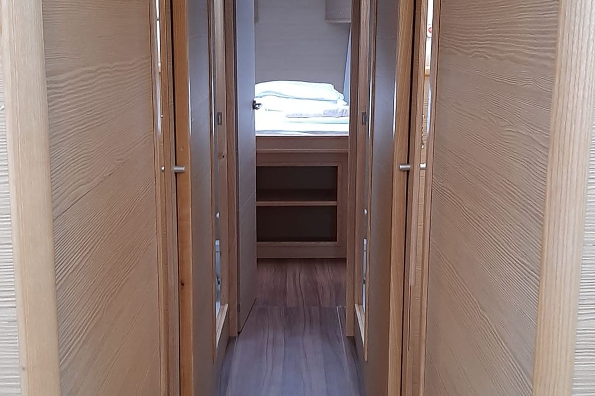 Cabin on EL PATRON, a D&D Kufner 54 sailboat at Grad Trogir, Croatia