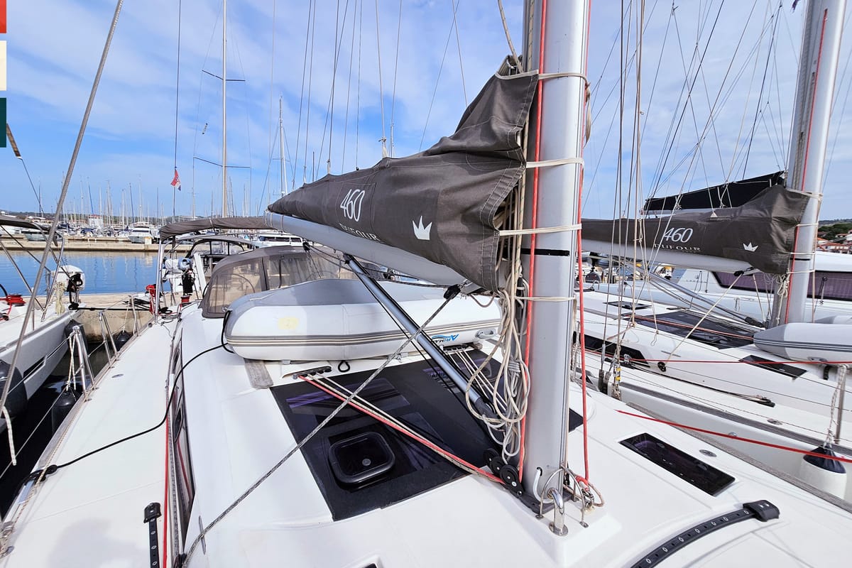 Rubato, a Dufour 460 GL sailboat at Grad Kaštela, Croatia