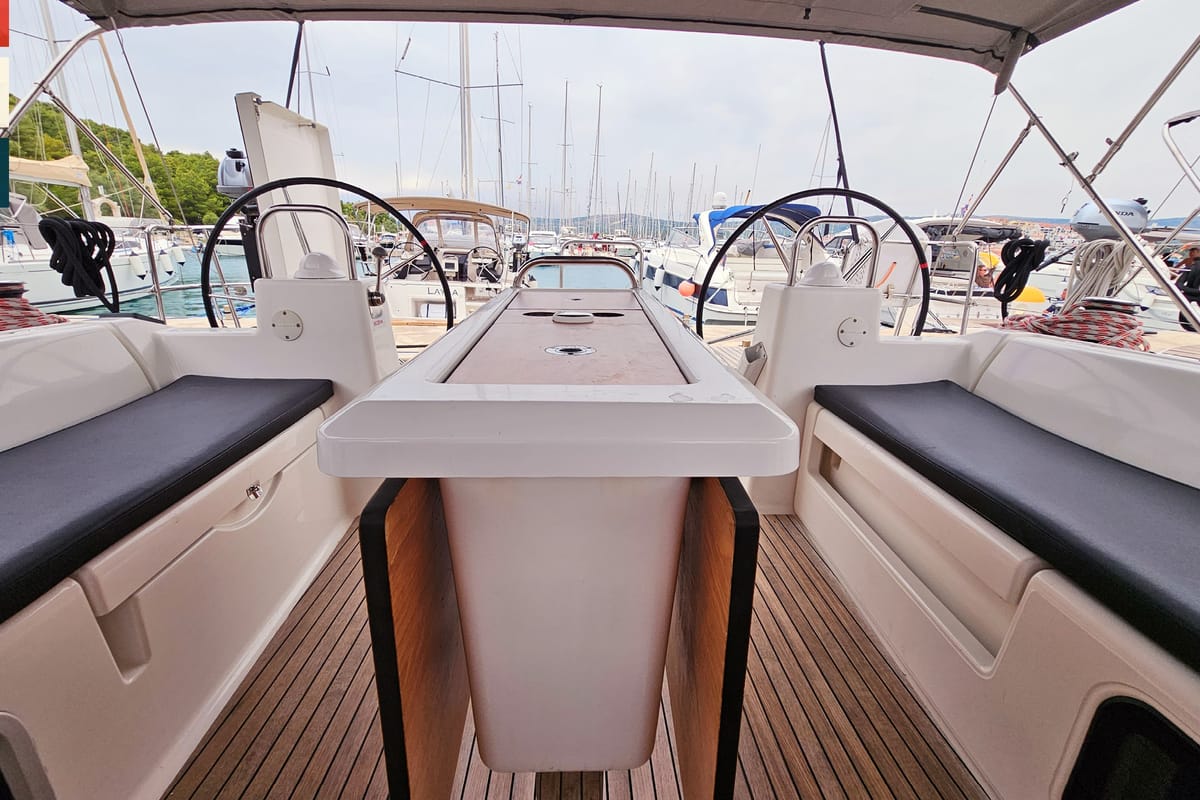 Rubato, a Dufour 460 GL sailboat at Grad Kaštela, Croatia