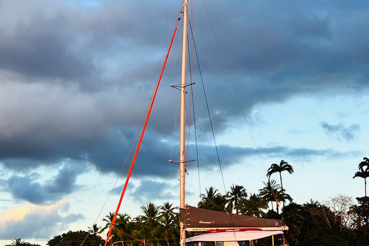 Exterior view of Yemaya Denia Bareboat, a Excess 11 catamaran at Dénia, Spain
