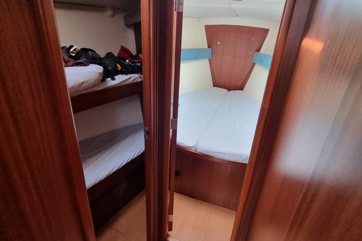 Cabin on Madera, a Delphia Yachts Delphia 40.3 sailboat at Gdańsk, Poland
