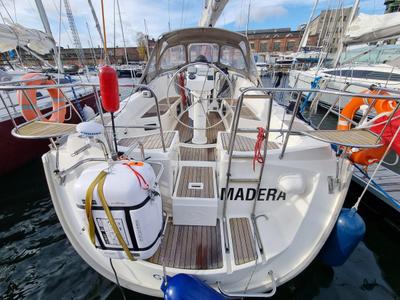 Deck of Madera, a Delphia Yachts Delphia 40.3 sailboat at Gdańsk, Poland