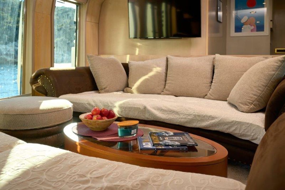 Salon of Marshall, a Posillipo Technema 82 yacht at Split, Croatia