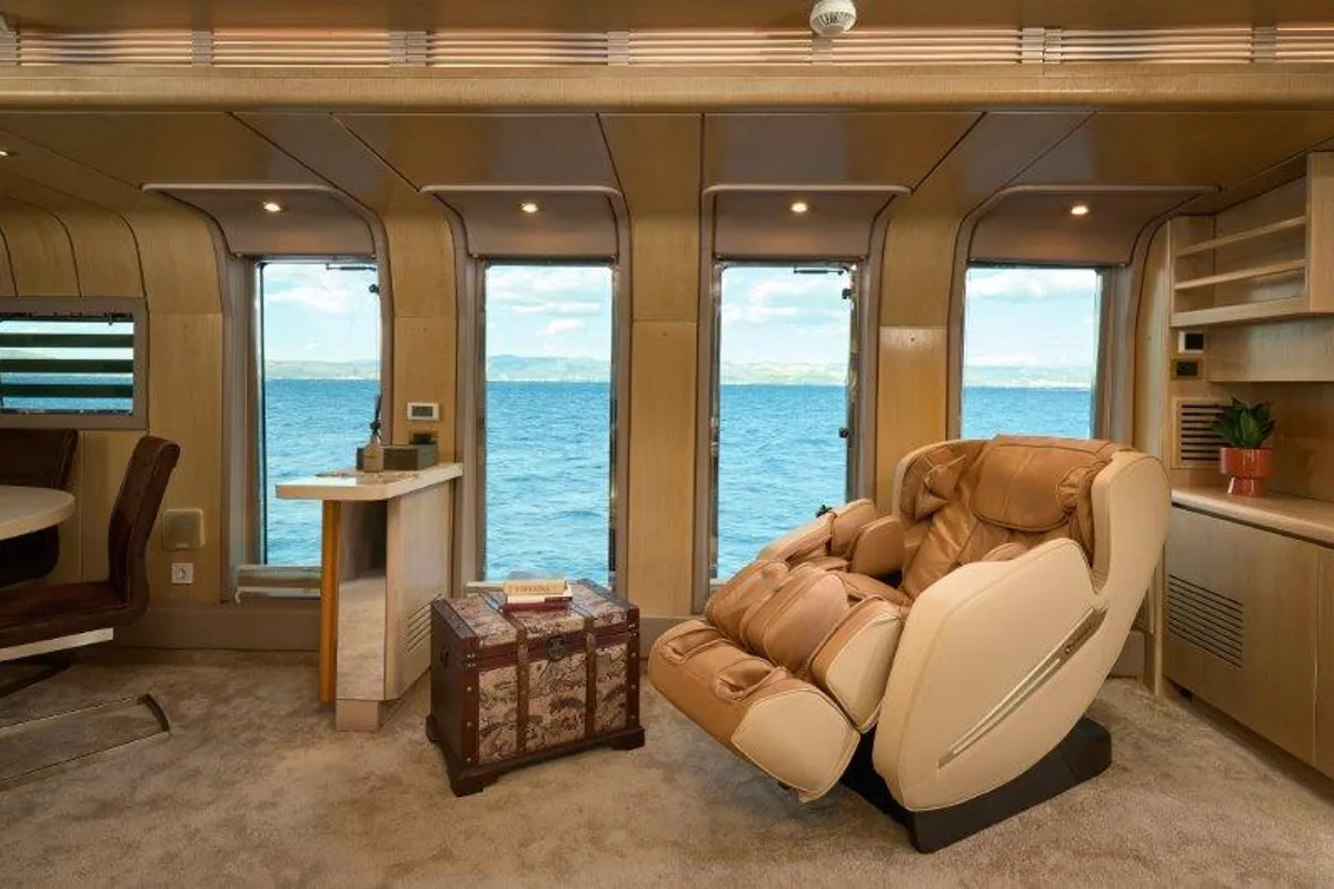 Salon of Marshall, a Posillipo Technema 82 yacht at Split, Croatia