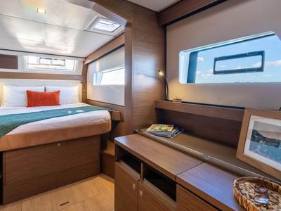 Cabin on Xenial, a Nautitech 48 Open catamaran at Lavreotiki Municipal Unit, Greece