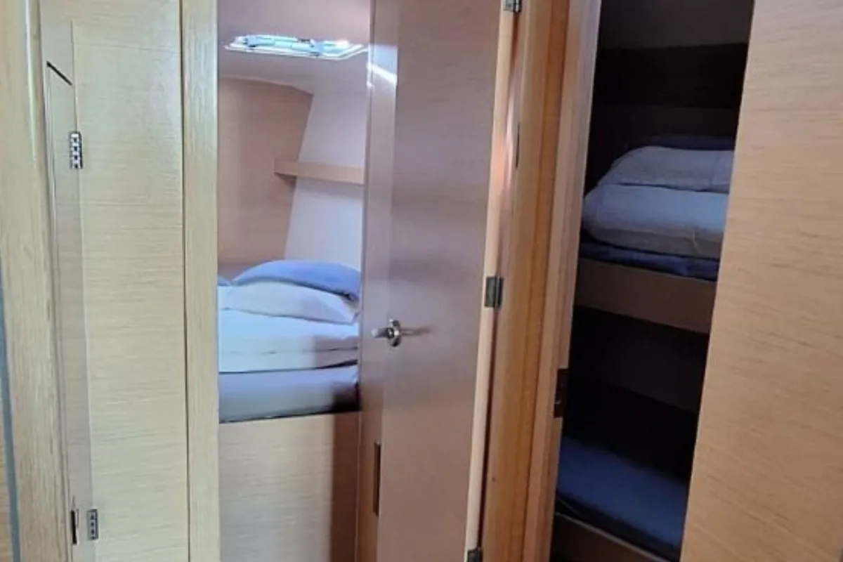 Cabin on Strizh, a Cobra Yachts Cobra 41 sailboat at Grad Šibenik, Croatia