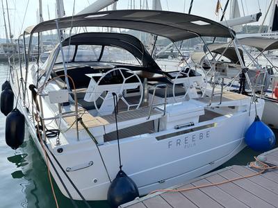 Cockpit of Freebe, a Hanse Yachts Hanse 460 sailboat at Grad Pula, Croatia