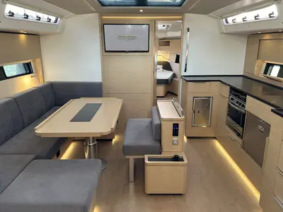 Salon of Freebe, a Hanse Yachts Hanse 460 sailboat at Grad Pula, Croatia