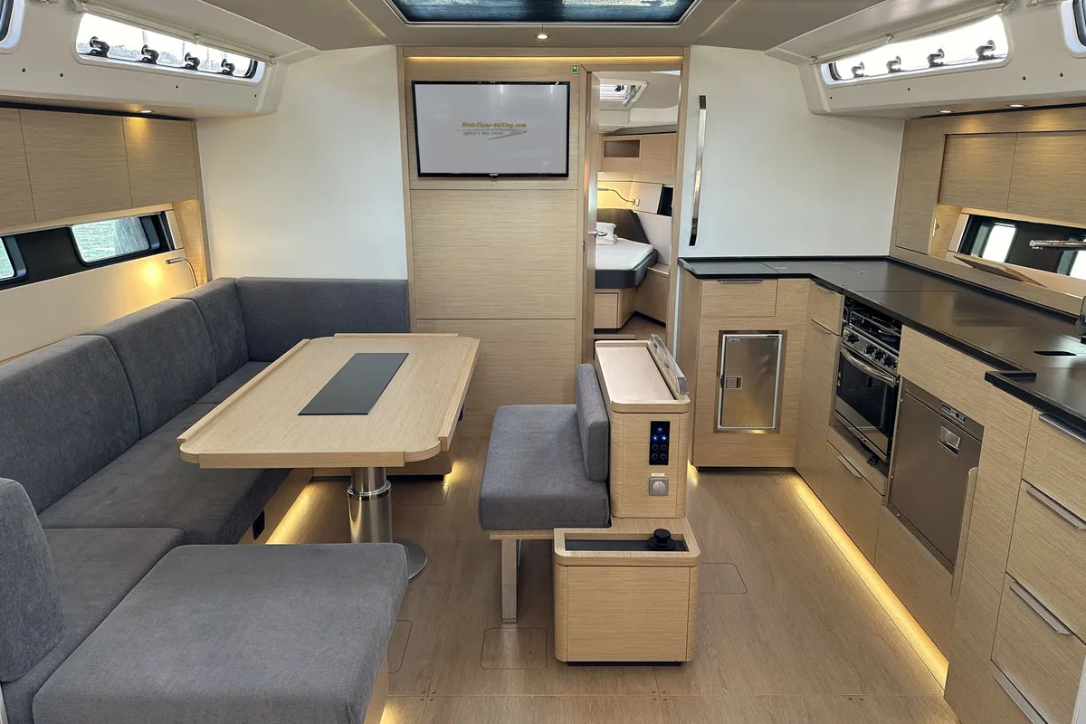 Salon of Freebe, a Hanse Yachts Hanse 460 sailboat at Grad Pula, Croatia