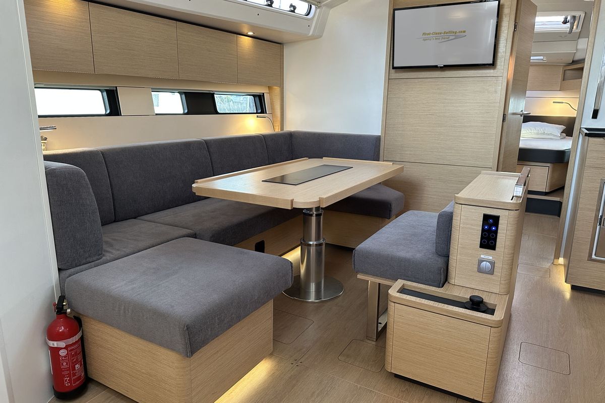 Salon of Freebe, a Hanse Yachts Hanse 460 sailboat at Grad Pula, Croatia
