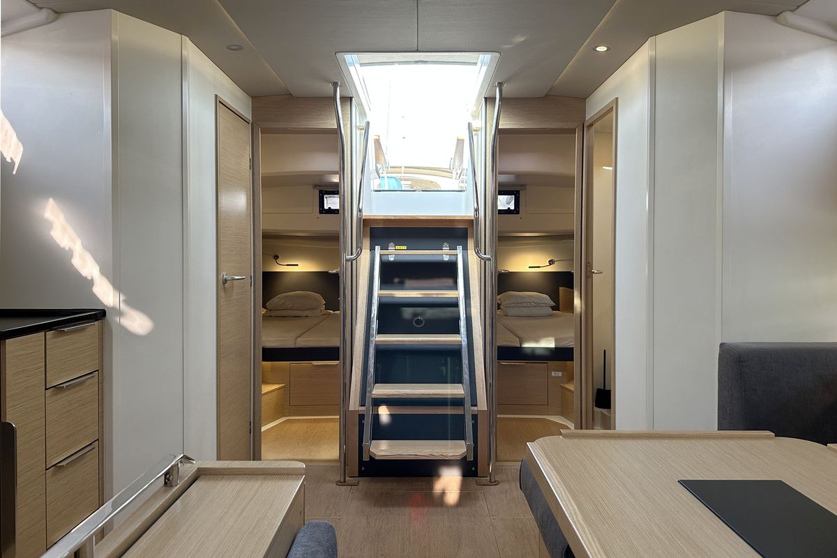 Salon of Freebe, a Hanse Yachts Hanse 460 sailboat at Grad Pula, Croatia