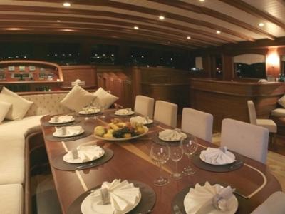 Salon of Caner 4, a Custom Made Caner 4 yacht at Bodrum, Turkey