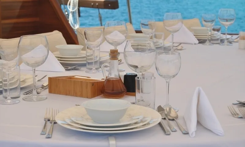 Deck of Caner 4, a Custom Made Caner 4 yacht at Bodrum, Turkey