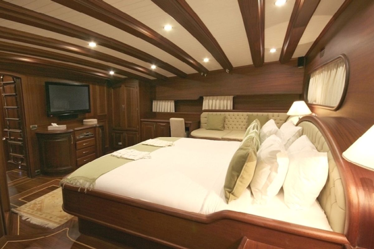Cabin on Caner 4, a Custom Made Caner 4 yacht at Bodrum, Turkey