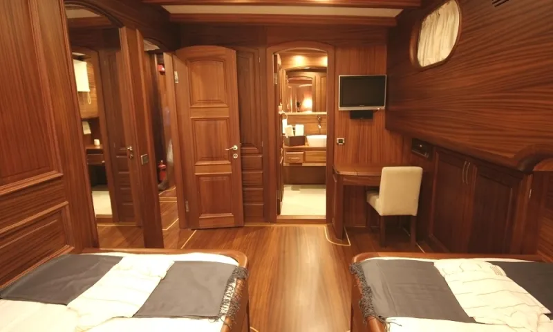 Cabin on Caner 4, a Custom Made Caner 4 yacht at Bodrum, Turkey