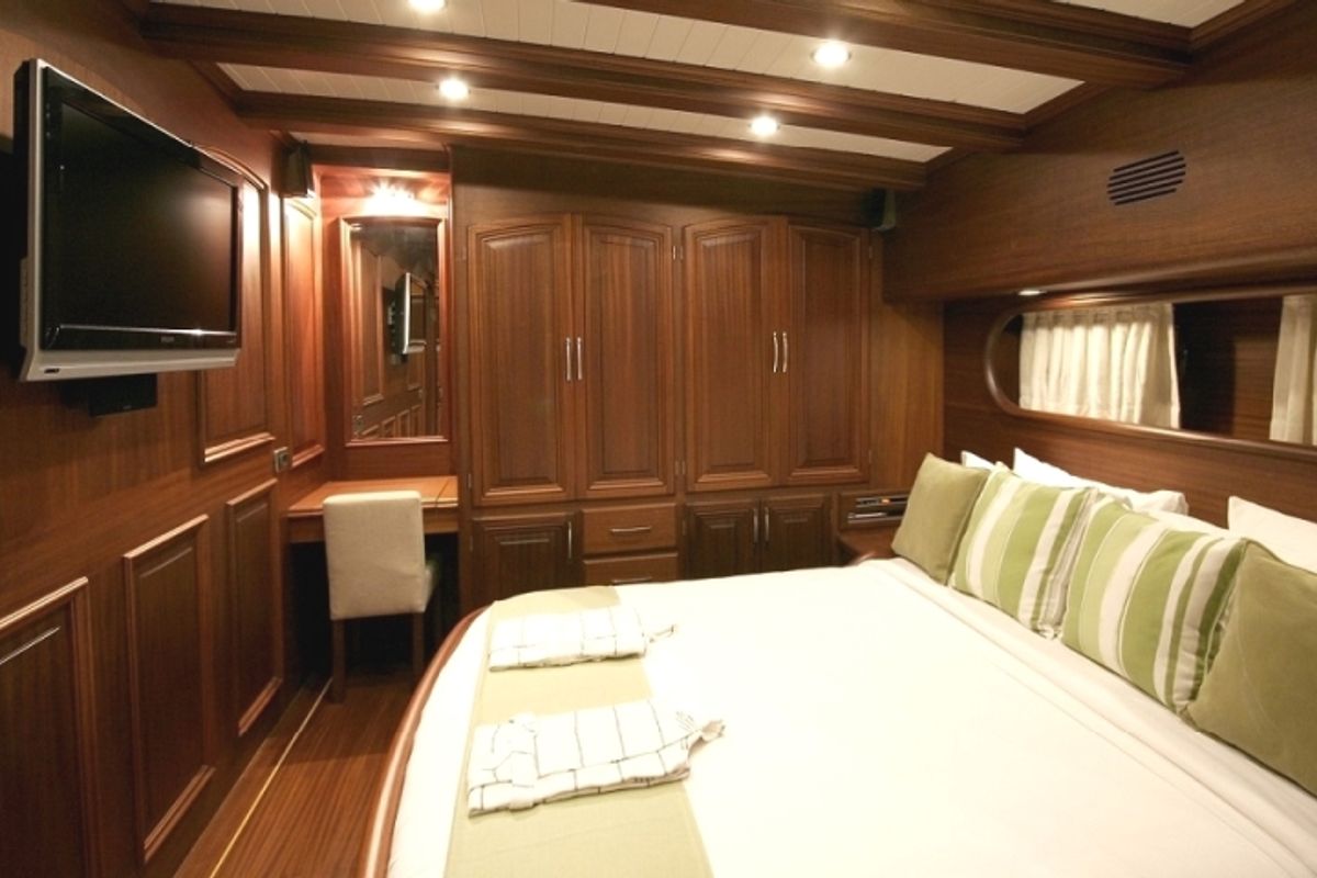 Cabin on Caner 4, a Custom Made Caner 4 yacht at Bodrum, Turkey