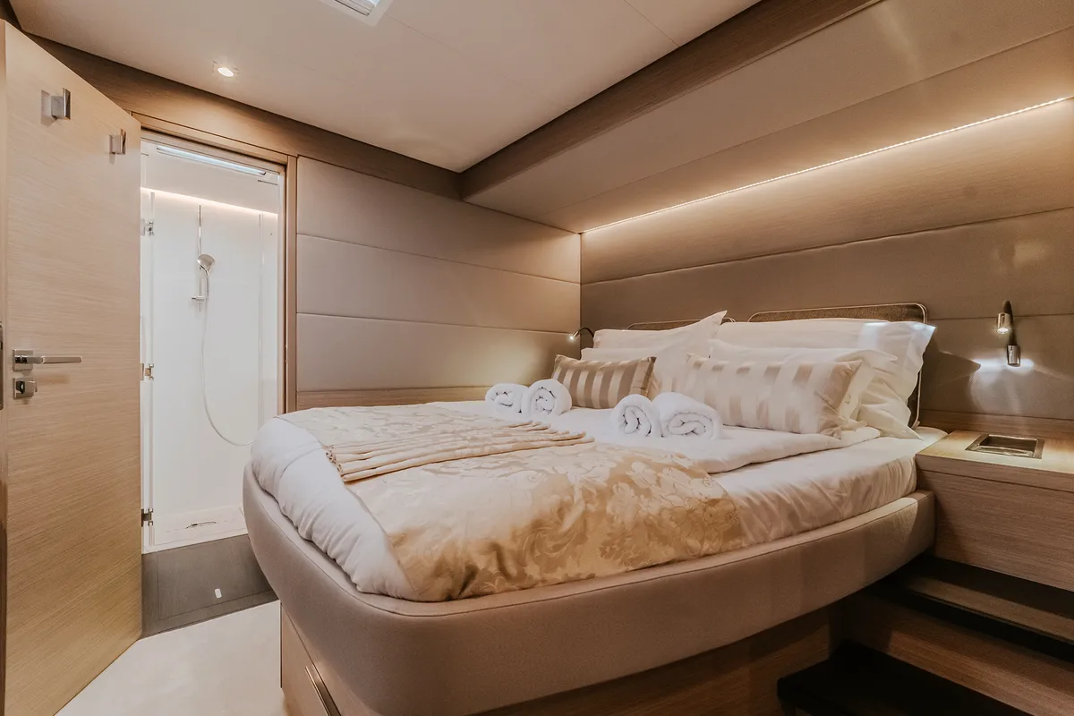 Cabin on Tri-Wing, a Lagoon 55 catamaran at Grad Kaštela, Croatia