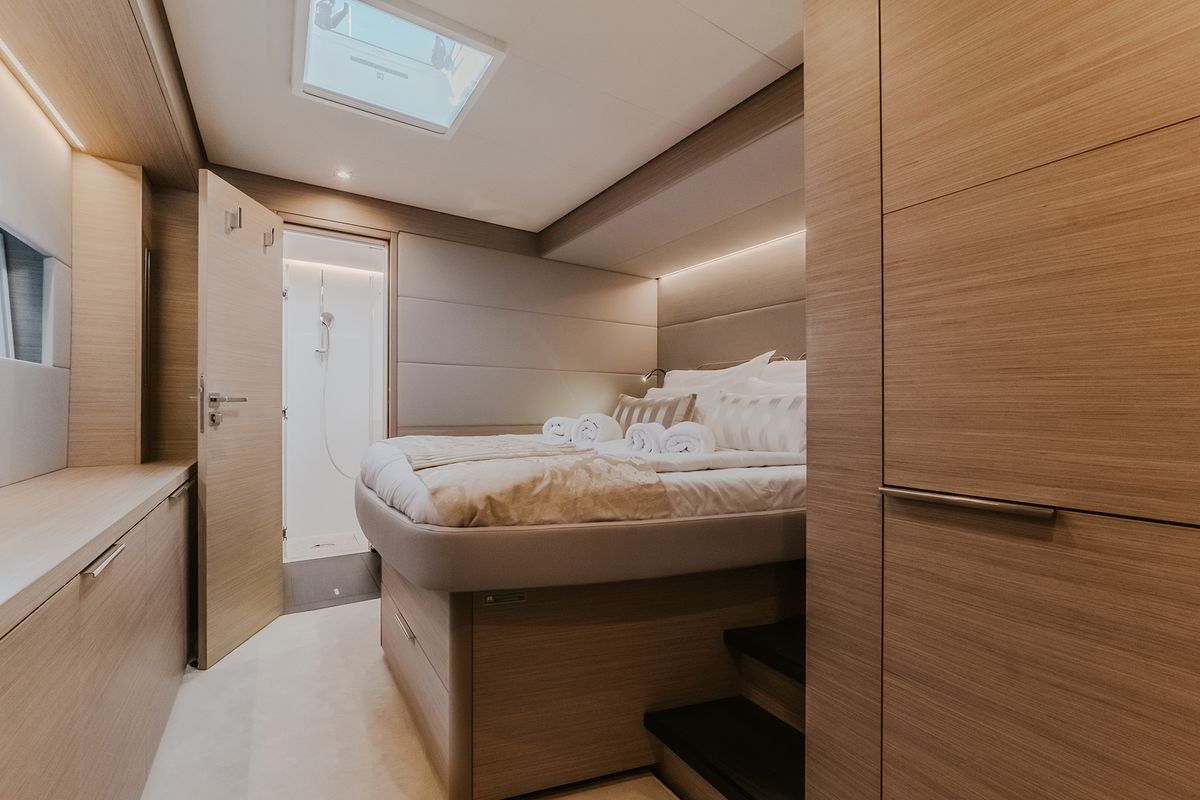 Cabin on Tri-Wing, a Lagoon 55 catamaran at Grad Kaštela, Croatia
