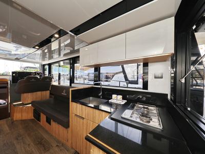 Galley of Fortuna, a Cobra Yachts Seamaster 45 yacht at Grad Trogir, Croatia