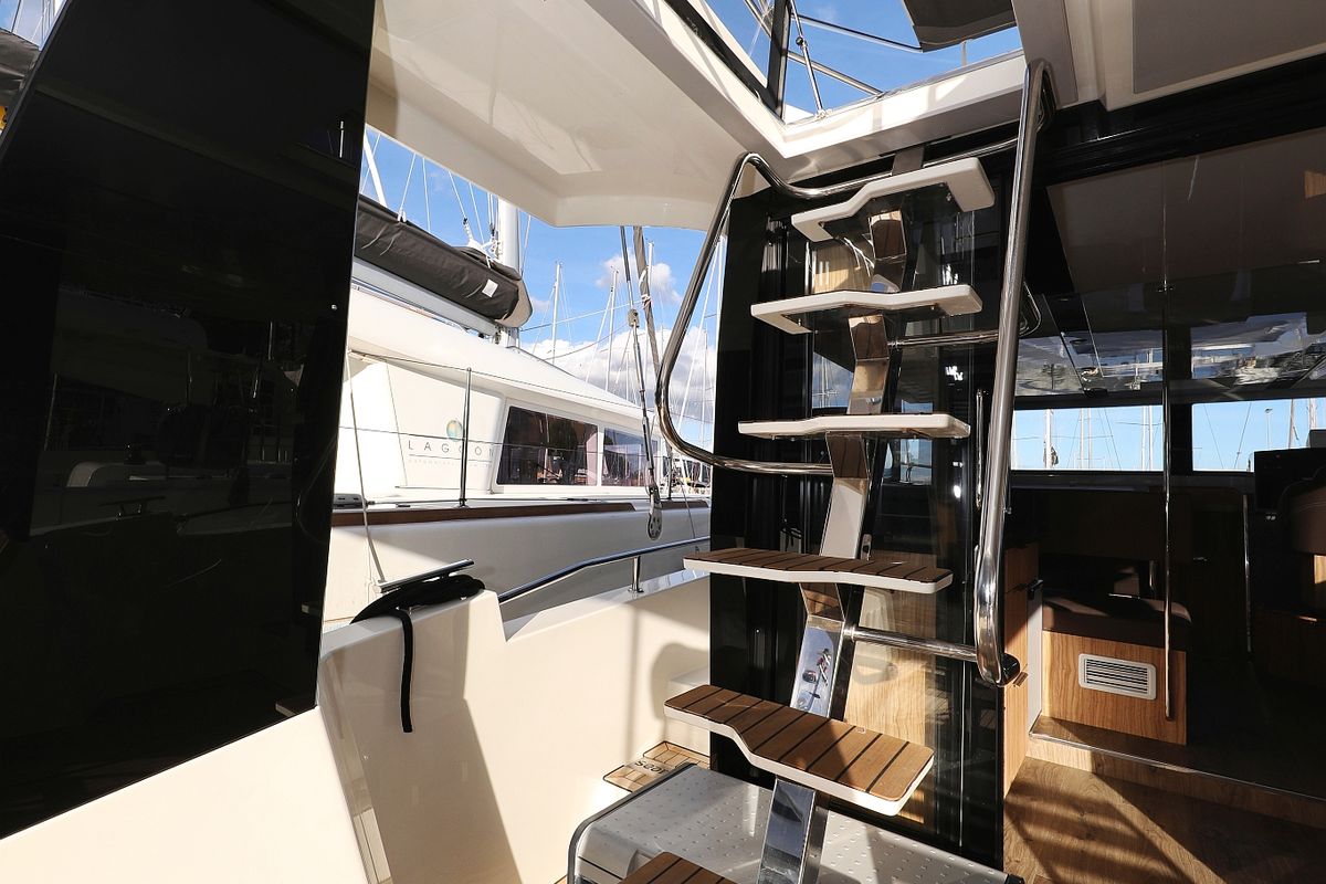 Salon of Fortuna, a Cobra Yachts Seamaster 45 yacht at Grad Trogir, Croatia
