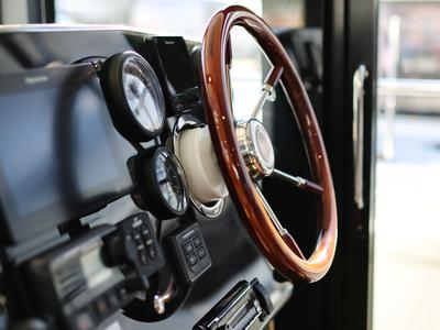 Cockpit of Fortuna, a Cobra Yachts Seamaster 45 yacht at Grad Trogir, Croatia