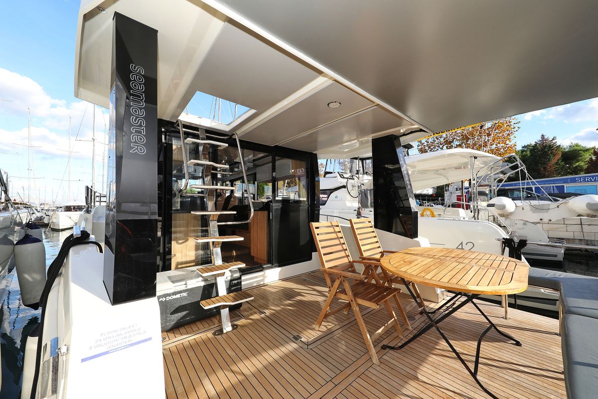 Fortuna, a Cobra Yachts Seamaster 45 yacht at Grad Trogir, Croatia