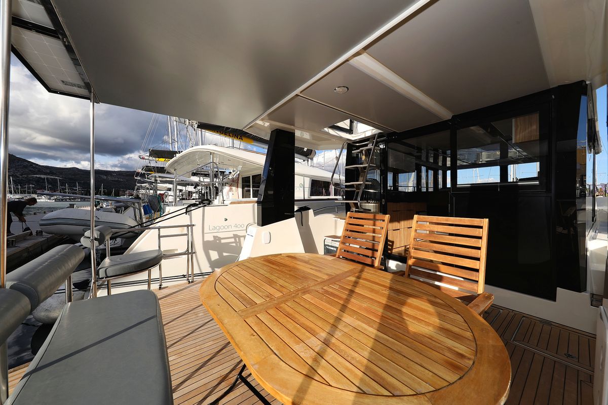 Fortuna, a Cobra Yachts Seamaster 45 yacht at Grad Trogir, Croatia