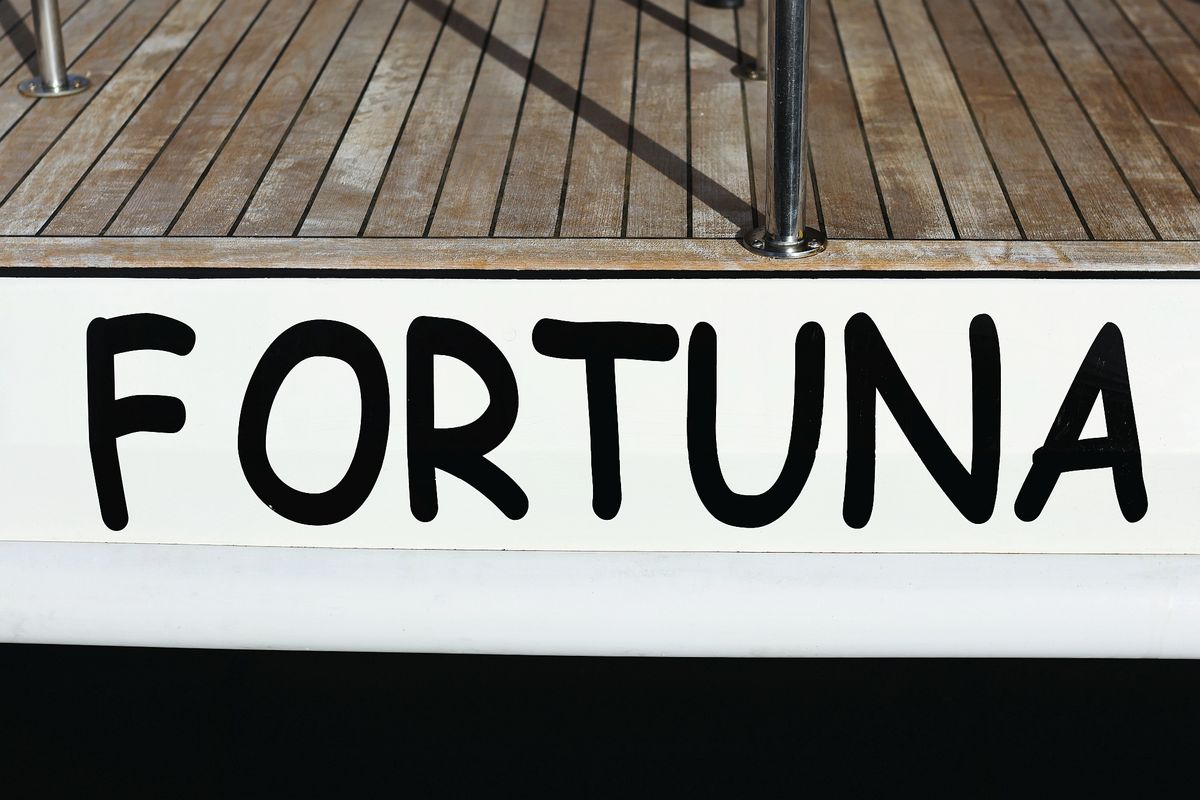 Exterior view of Fortuna, a Cobra Yachts Seamaster 45 yacht at Grad Trogir, Croatia