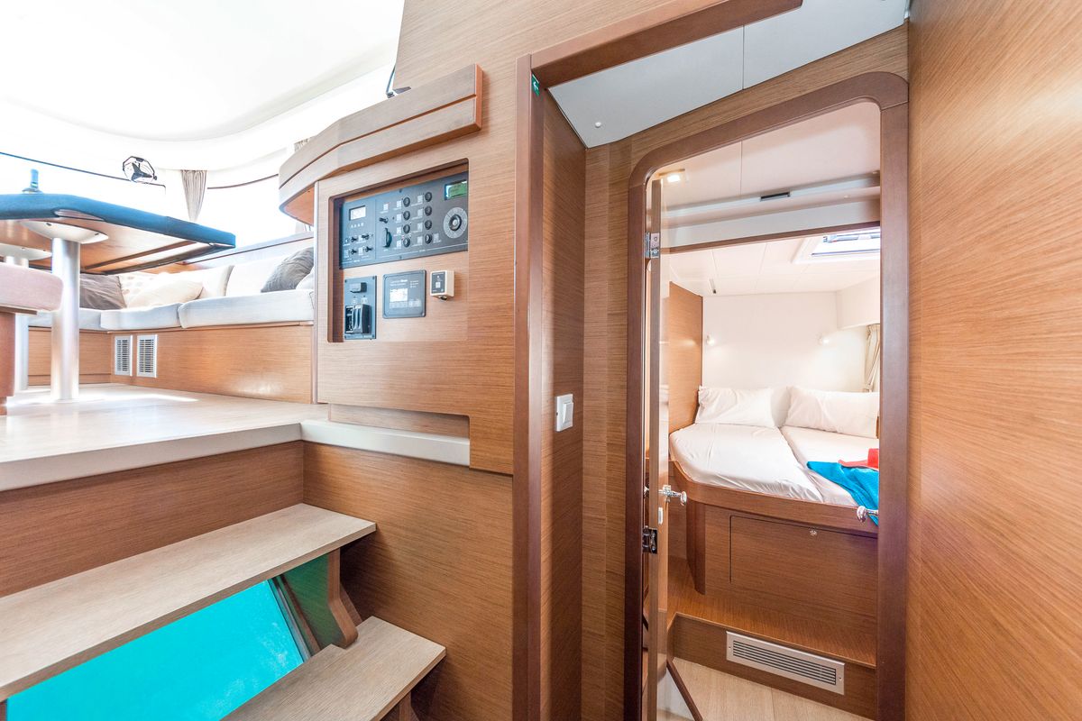 Cabin on Pulsar, a Lagoon 42 catamaran at Municipal Unit of Lefkada, Greece
