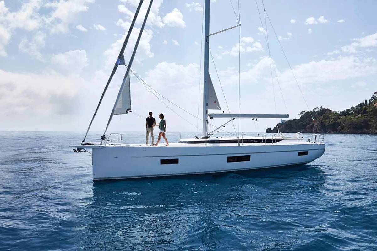 Exterior view of Vela , a Bavaria C50 sailboat at Volos Municipality, Greece