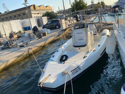 Exterior view of Falkor, a Falkor 22 motorboat at Grad Trogir, Croatia