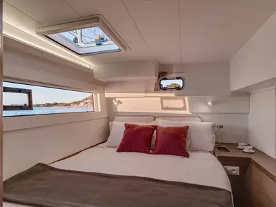Cabin on Monarch, a Lagoon 40 catamaran at Primošten, Croatia