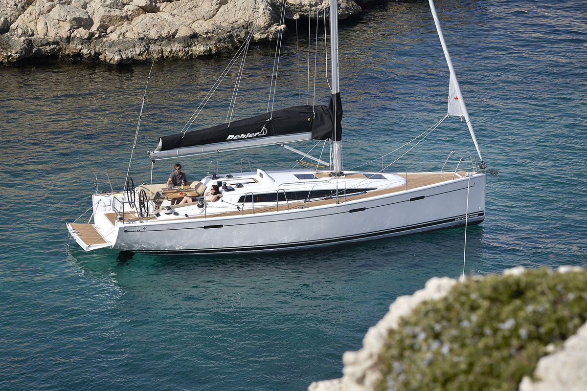 Exterior view of Redshift, a Dehler 38 sailboat at Grad Biograd na Moru, Croatia