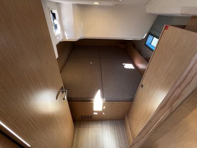 Cabin on Babe, a Bavaria C38 sailboat at La Rochelle, France