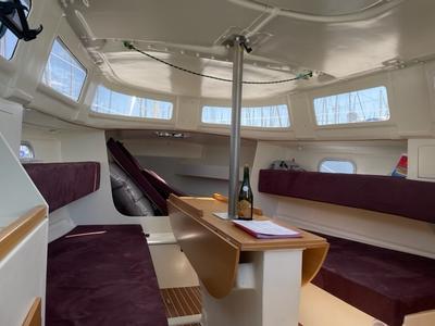 Salon of Aliex, a Gulet Mojito 888 sailboat at Port Navalo, France