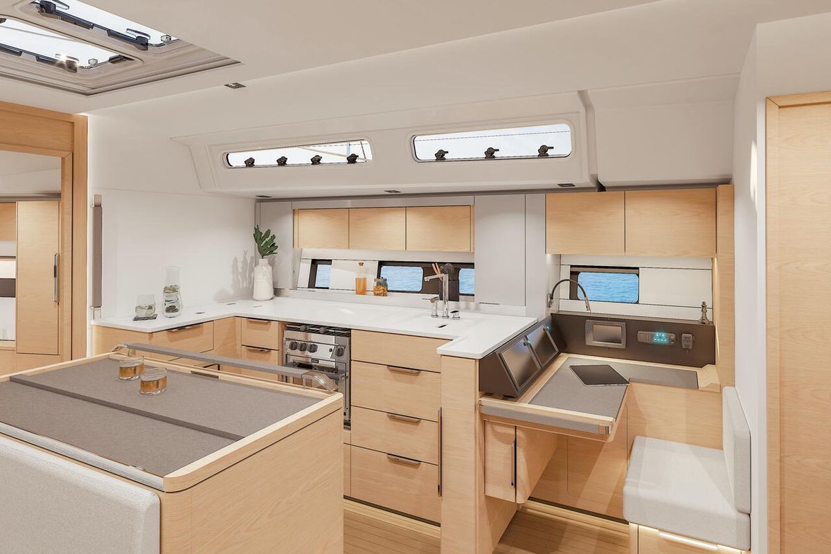 Galley of Illusion, a Hanse Yachts Hanse 510 sailboat at Općina Sukošan, Croatia