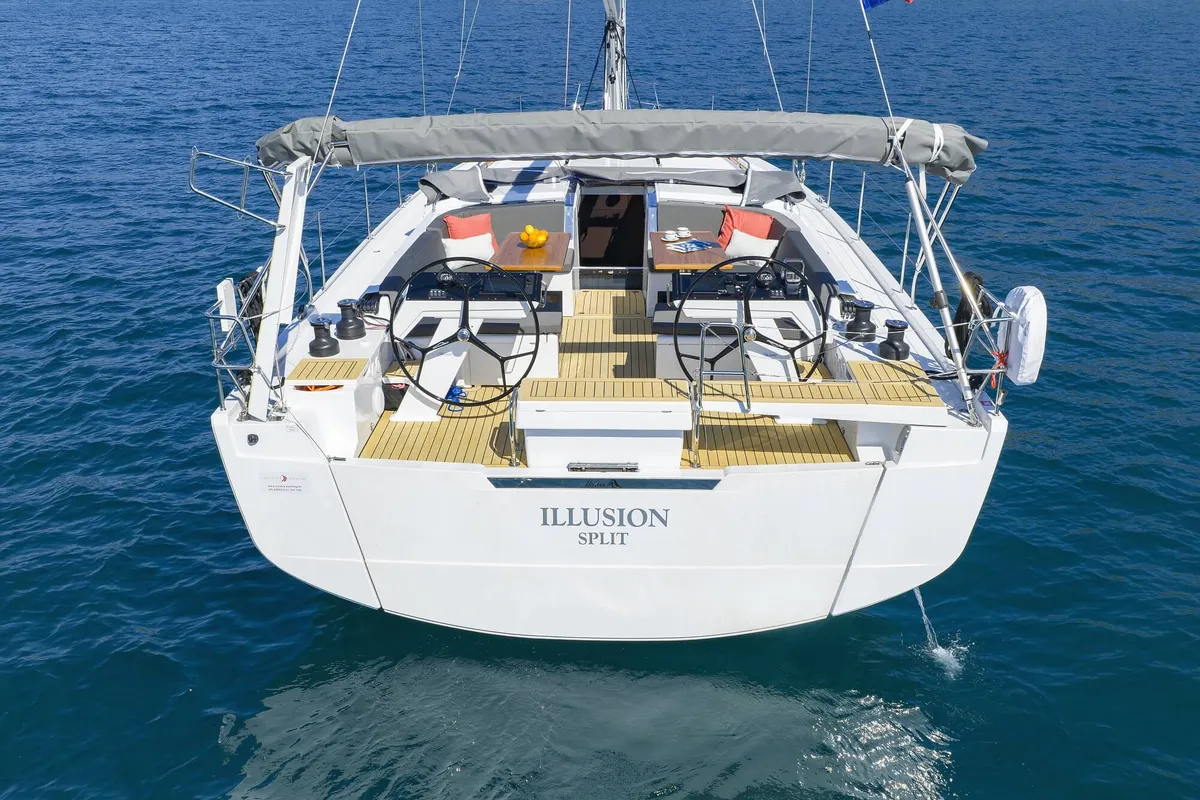 Illusion, a Hanse Yachts Hanse 510 sailboat at Općina Sukošan, Croatia
