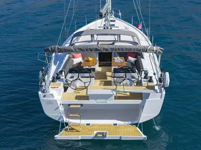 Illusion, a Hanse Yachts Hanse 510 sailboat at Općina Sukošan, Croatia