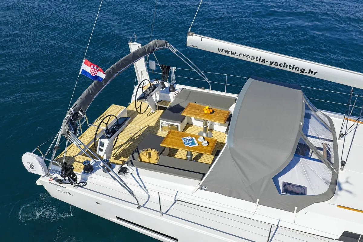 Illusion, a Hanse Yachts Hanse 510 sailboat at Općina Sukošan, Croatia