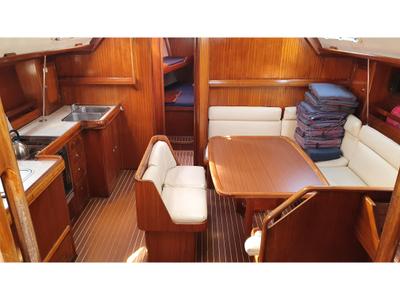 Salon of Achilleas II, a Bavaria 47 sailboat at Municipal Unit of Rhodes, Greece