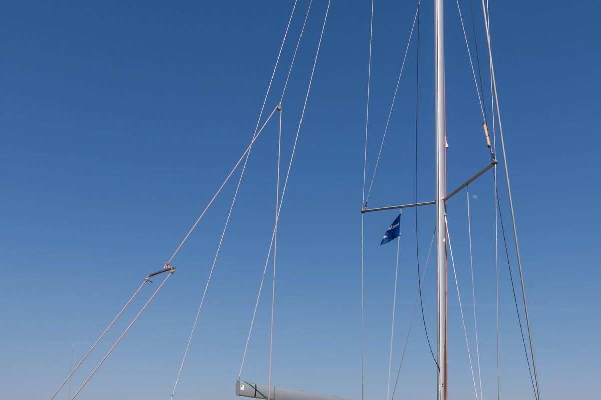 Vega, a Jeanneau Sun Odyssey 469 sailboat at Municipal Unit of Nea Peramos, Greece