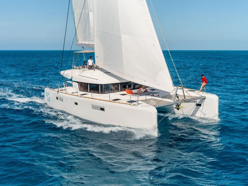 Fichissimo - Premium Line, a Lagoon Lagoon 52F catamaran at Olbia, Italy