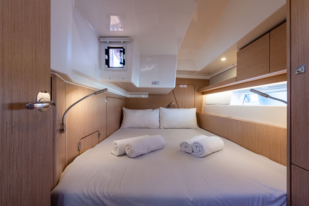 Cabin on Barbagiannis, a Bavaria C45 sailboat at Municipal Unit of Lefkada, Greece