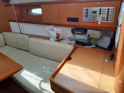 Salon of Sifnos 43.1, a Beneteau Oceanis 43 sailboat at Marina Delta Kallithea, Greece