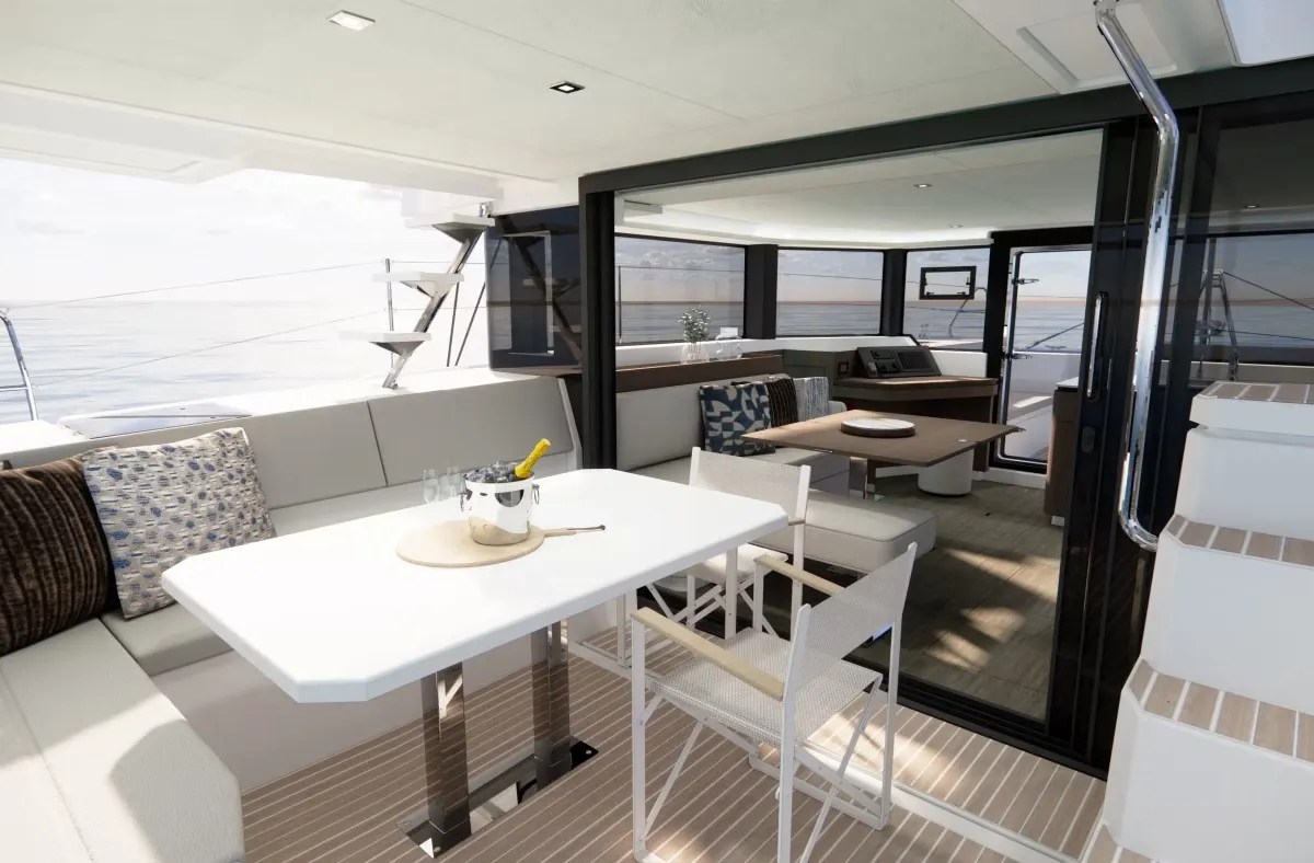 Moorings 4300 - 3 Exclusive Plus, a Leopard Leopard 43 catamaran at Nassau, Bahamas